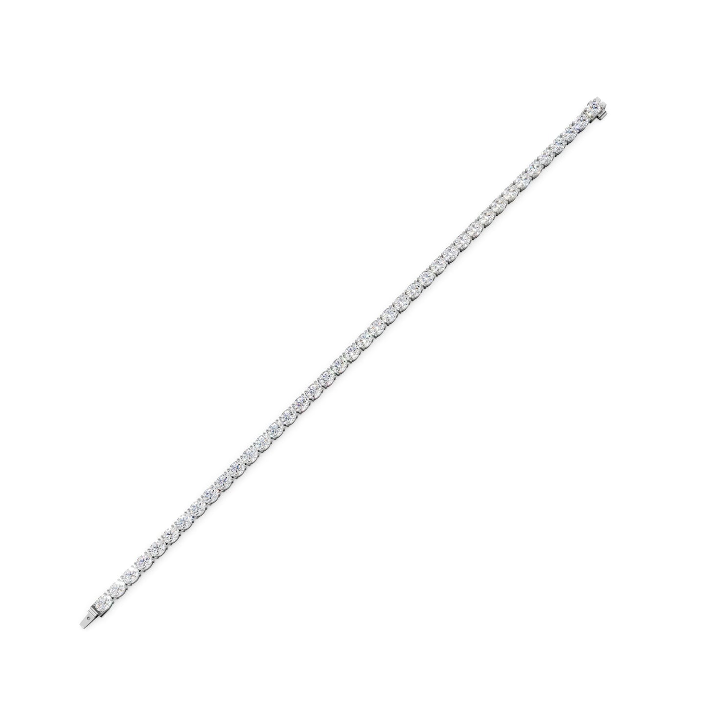 Complete view of the bracelet laid flat, showcasing clean lines and balanced design.