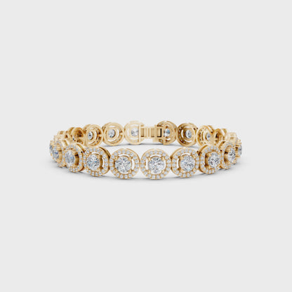 Smooth motion video capturing the brilliance and dimensional beauty of each golden halo as it catches the light.